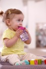 Kubek z ustnikiem 9m+ 260 ml - fioletowy