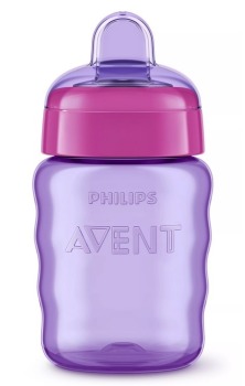 Kubek z ustnikiem 9m+ 260 ml - fioletowy