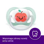Smoczek uspokajający Ultra Air Girl 0m+ jabłko/gruszka - 2 szt