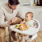 Drewniany talerzyk z przyssawką i przegródkami do karmienia metodą BLW ECO-friendly - Żabka