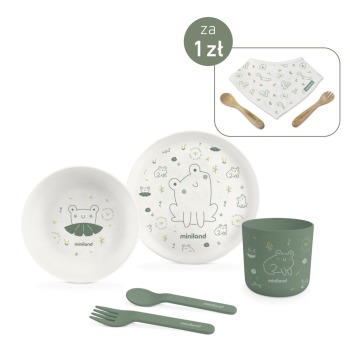 Zestaw stołowy 5-częściowy ECO-friendly - Żabka