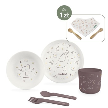 Zestaw stołowy 5-częściowy ECO-friendly - Pisklę