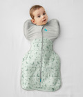 Otulacz Swaddle UP - rozmiar S - oliwkowy, księżyc - ETAP 1 Extra Warm