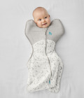 Otulacz Swaddle UP - rozmiar XS - biały, księżyc - ETAP 1 Extra Warm