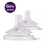 Smoczek responsywny Natural 6m+ - 2 szt
