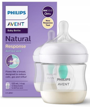 Responsywna Butelka Natural z wentylem Air Free 125ml