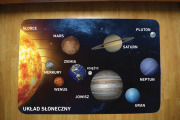 Dywan dla dzieci ultra miękki 100x150 - Układ słoneczny | kosmiczna kolekcja