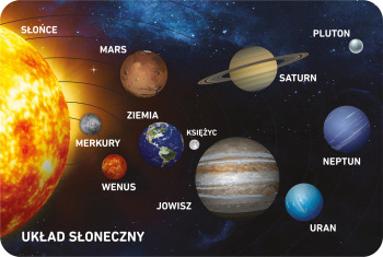 Dywan dla dzieci ultra miękki 100x150 - Układ słoneczny | kosmiczna kolekcja