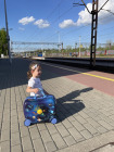 Jeżdżąca walizka podróżna - kosmos - kosmiczna kolekcja