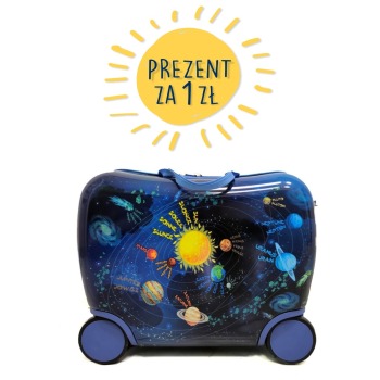 Jeżdżąca walizka podróżna - kosmos - kosmiczna kolekcja
