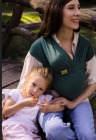 Chusta do noszenia dziecka BOBA Wrap Organic - butelkowa zieleń