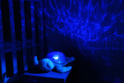 Projektor z pozytywką - Żółw podwodny niebieski ECO - Cloud b® Tranquil Turtle™