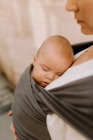 Chusta do noszenia dziecka BOBA Wrap - ciemny szary