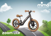 Rowerek biegowy mima zoom lite - czarny / camel