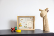 Ramka na zdjęcie i odcisk - drewniana | Simple Frame