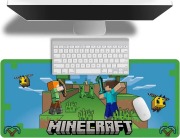 Podkładka na biurko 80x30 cm Gamingowa | Minecraft