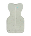 Otulacz Swaddle UP - pikowany rozmiar XS - oliwkowy pszczółki - ETAP 1 - TOG 2.5