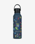 Butelka termiczna Runbott Mii 600 ml - retro gamer niebieski