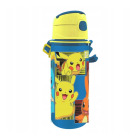 Bidon aluminiowy z ustnikiem 600ml na pasku - Pokemon