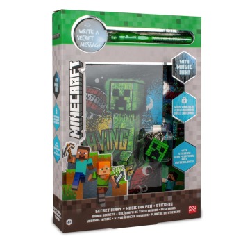 Długopis z magicznym tuszem + notes Minecraft