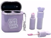 3w1 GLITTER BROKAT miętowy, różowy, fioletowy do ust, policzków i powiek  WOW Generation 4