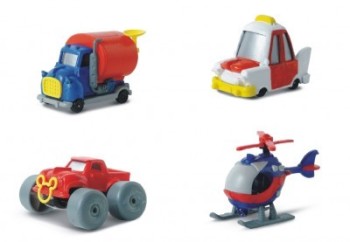 Auto Disney w skali 1:64 kolekcja 3 Truck,MickeyB,Taxi,Helicopter 1szt
