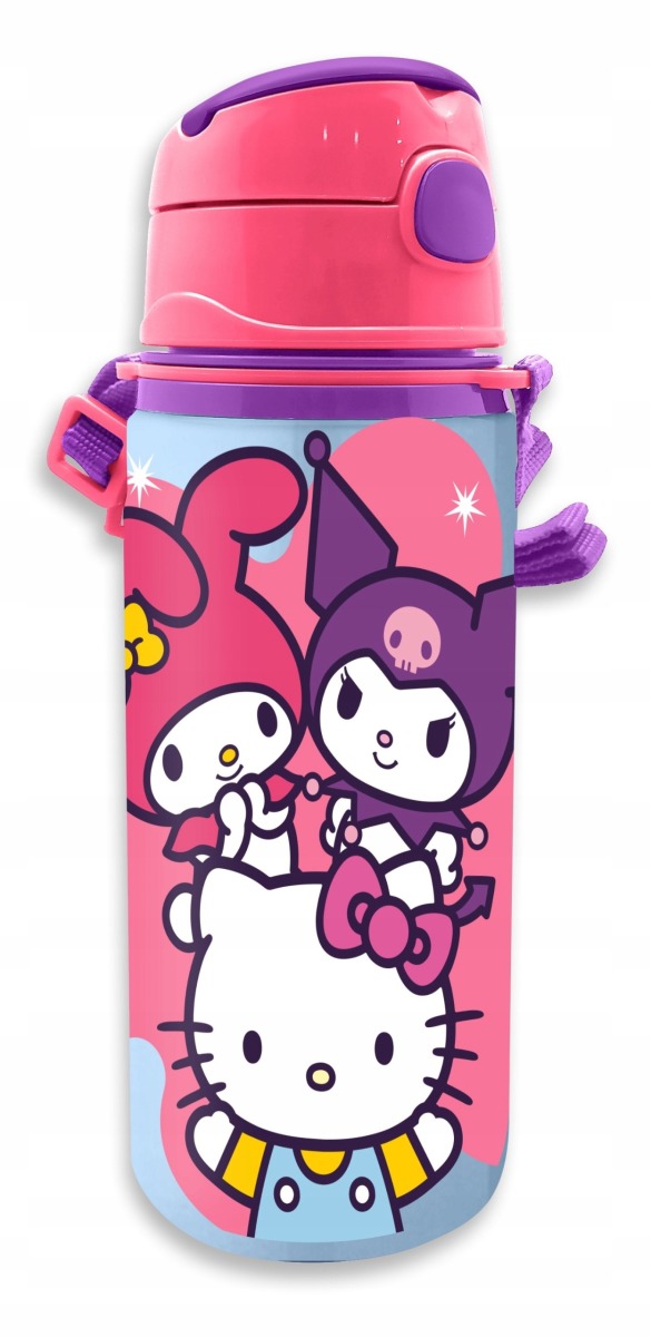 Bidon z paskiem 600ml hello kitty&friend 1