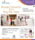 ROYALE CONVERTA 3 IN 1 PLAY-YARD & WIDE 9
