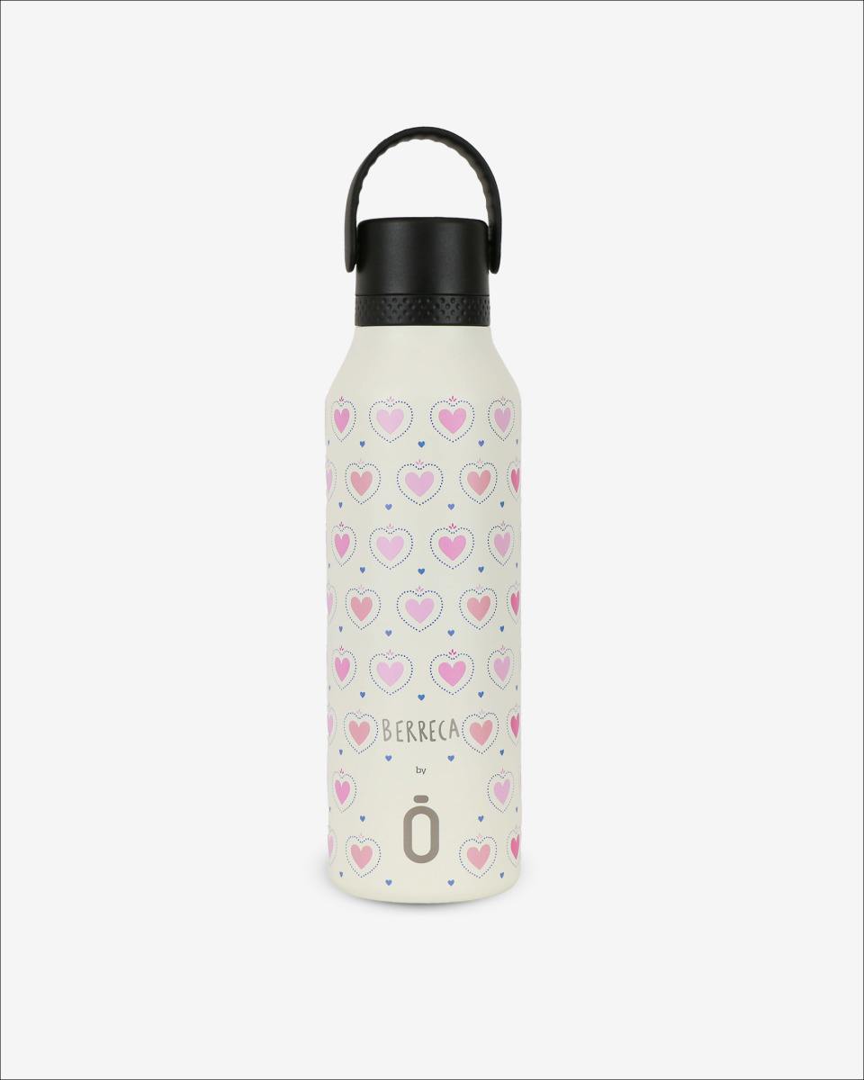 THERMAL BOTTLE RUNBOTT MII 600ML HEARTS 1