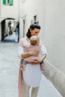 Chusta do noszenia dziecka BOBA Wrap - jasny róż 7