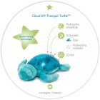 Cloud b® Tranquil Turtle™ Aqua - Lampka nocna z projekcją świetlną - Żółw podwodny niebieski 2