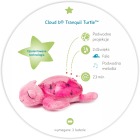 Cloud b® Tranquil Turtle™ Aqua - Żółw podwodny różowy - Lampka i pozytywka 2