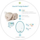 Cloud b® Twilight Buddies™ Bunny - Lampka nocna z projekcją świetlną - Króliczek 2