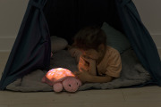 Cloud b® Twinkling Twilight Turtle™ Pink - Lampka nocna z projekcją świetlną - Żółw różowy 8
