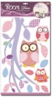 WALL STICKER PINK OWLS 2