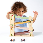 WOODEN RACE RAMP CAR BOHO CHIC 3