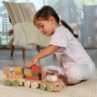 WOODEN STACKING TRAIN BOHO CHIC 3