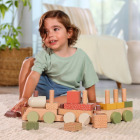 WOODEN STACKING TRAIN BOHO CHIC 4