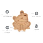 WOODEN PLATE FROG FSC 100% 2