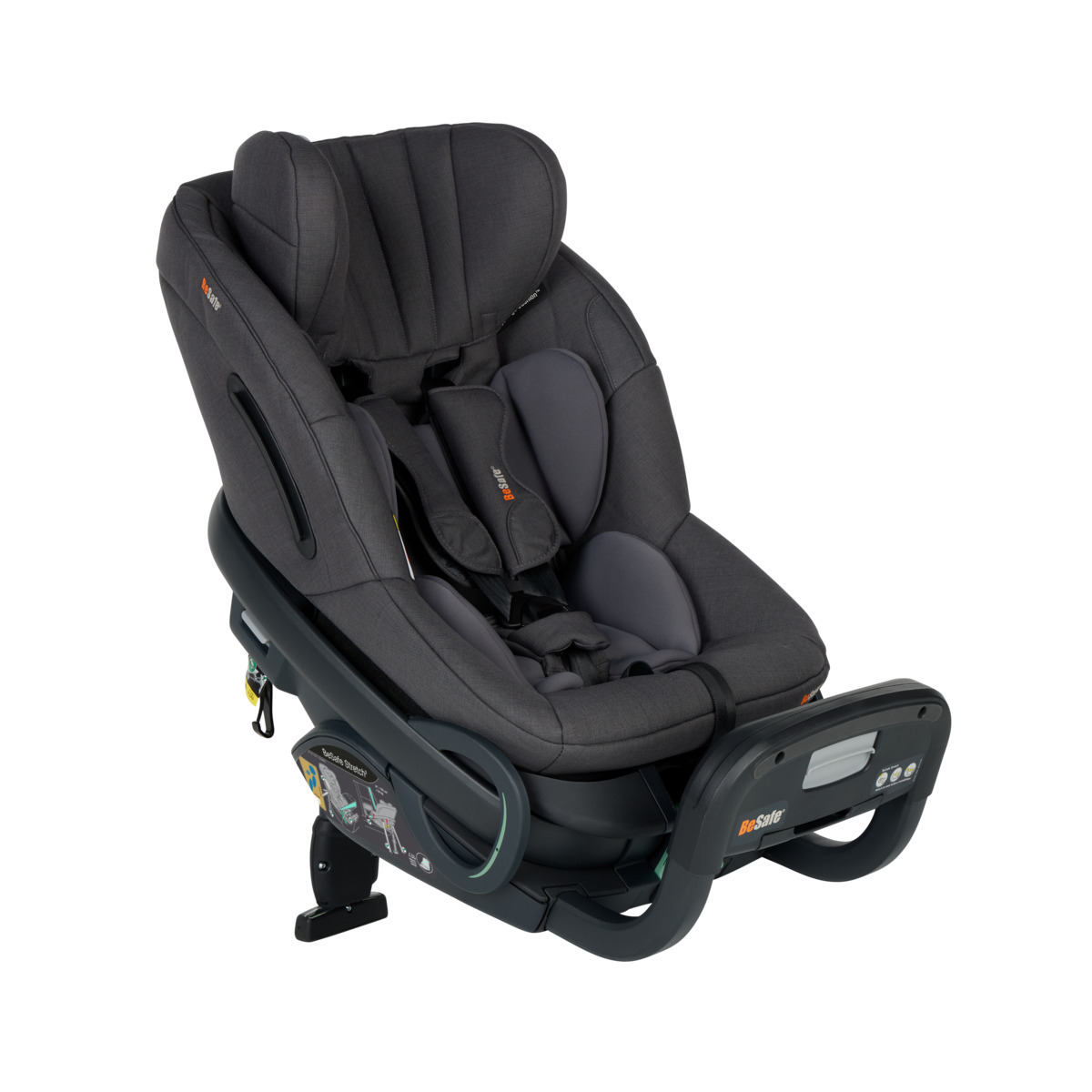 Fotelik samochodowy BeSafe Stretch 2 - dark grey melange / ciemnoszary melanż 1