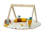 Gimnastyka/mata edukacyjna z drewnianym stojakiem - Garden of Adventures 2
