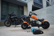 CRUISER ELECTRIC MOTORCYCLE ORANGE 5