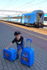 Jeżdżąca walizka podróżna - Psi Patrol - niebieska mała 5