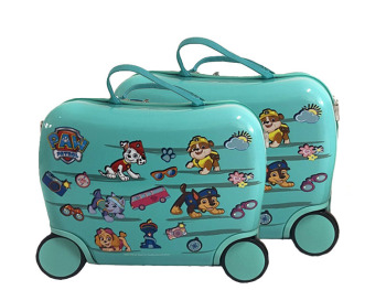 Jeżdżąca walizka podróżna - Psi Patrol - turkusowa mała 1