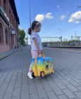 Jeżdżąca walizka podróżna Psi Patrol - żółta mała 5