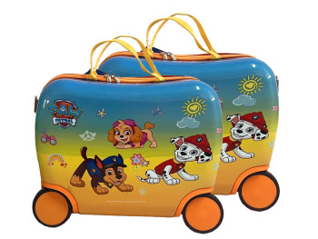 Jeżdżąca walizka podróżna - Psi Patrol - żółta mała 1