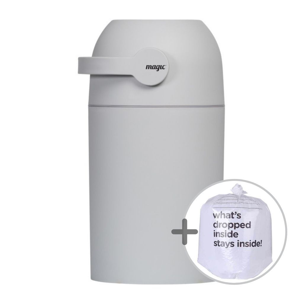 DIAPER PAIL MAJESTIC LIGHT GREY 1