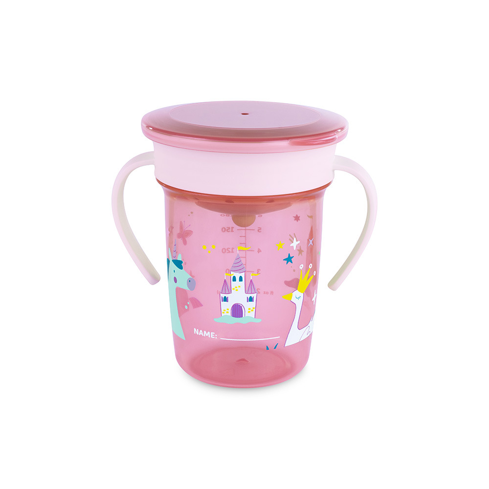 Kubek z silikonowym ustnikiem 270ml - Jednorożec 1
