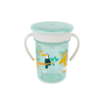 Kubek z silikonowym ustnikiem Explorer - Dżungla - 270ml 1