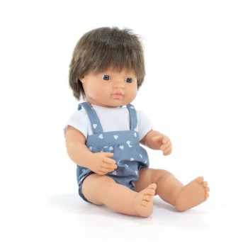 Lalka w ubranku chłopiec Europejczyk z brązowymi włosy 38 cm - My Friends & Me 1